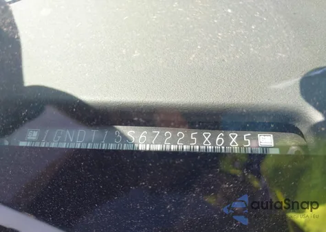 2007 Chevrolet Trailblazer Lt z USA, uszkodzony, nr VIN 1GNDT13S672258685